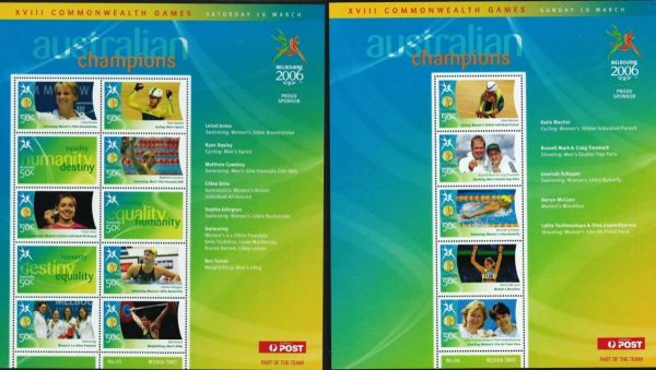 AUSTRALIA - 2006 'COMMONWEALTH GAMES - Melbourne Champions' Set of 17 Sheetlets MNH [E9882]