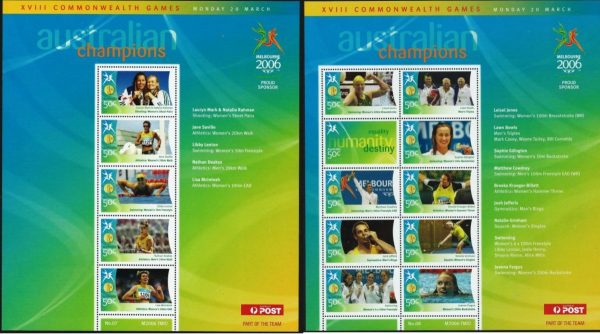 AUSTRALIA - 2006 'COMMONWEALTH GAMES - Melbourne Champions' Set of 17 Sheetlets MNH [E9882]