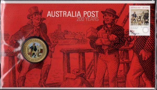 AUSTRALIA - 2009 'AUSTRALIA POST - 200 Years' PNC Peth Mint $1 Coin [E0685]