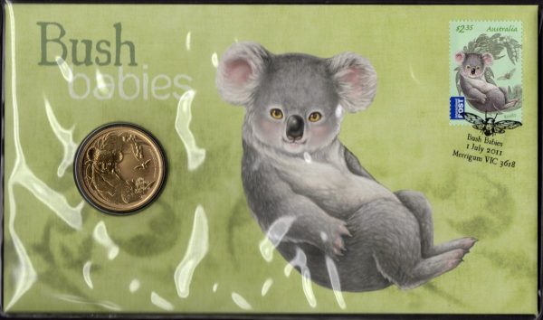 AUSTRALIA - 2011 'BUSH BABIES - Koala' PNC Perth Mint $1 Coin [E0719]