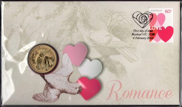 AUSTRALIA - 2014 'ROMANCE - With Love' PNC Perth Mint $1 Coin [D9186]