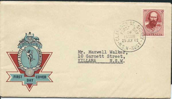 AUSTRALIA - 1962 'JOHN STUART' Official APO FDC [A0361]