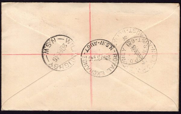 AUSTRALIA - 1945 Set to 5½d GLOUCESTER SG 209/11 GU Cv $20 [D5585]
