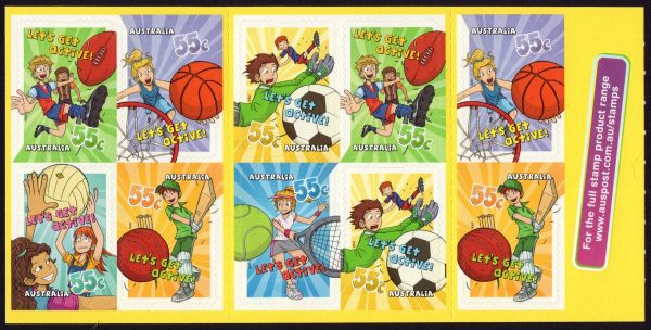 AUSTRALIA - 2009 'LET'S GET ACTIVE' Self Adhesive Booklet Mint [E6075]