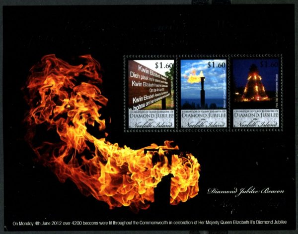 NORFOLK ISLAND - 2012 'QEII DIAMOND JUBILEE' Miniature Sheet MNH [E4921]