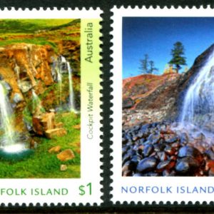 NORFOLK ISLAND - 2017 'WATERFALLS' Pair MNH [E6957]