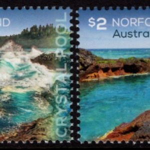 NORFOLK ISLAND - 2018 'CRYSTAL POOL' Pair MNH [E4861]
