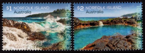 NORFOLK ISLAND - 2018 'CRYSTAL POOL' Pair MNH [E4861]
