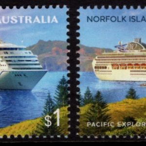 NORFOLK ISLAND - 2018 'CRUISE SHIPS' Pair MNH [E4862]