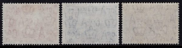 AUSTRALIA - 1937 NSW Sesqui. Cent. Set to 9d PURPLE SG 193/95 MNH Cv $38 [D5736]