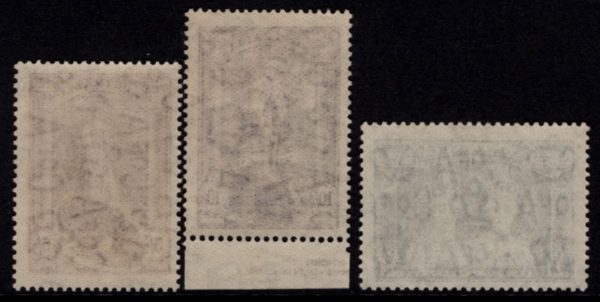 AUSTRALIA - 1949 ROBES Set to £1 SLATE SG 176a/78a MNH Cv $150 [D5796]