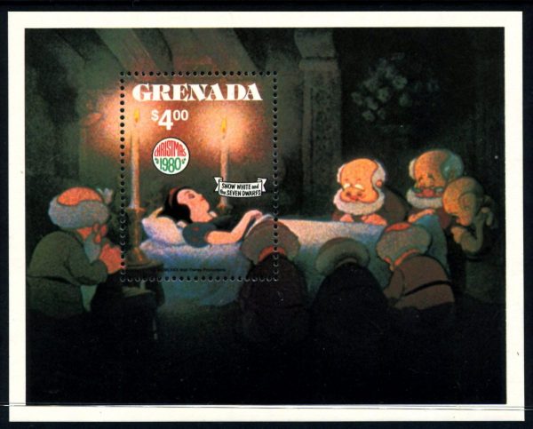 DISNEY - Grenada - 1980 'CHRISTMAS - Snow White' Miniature Sheet MNH [D3647]