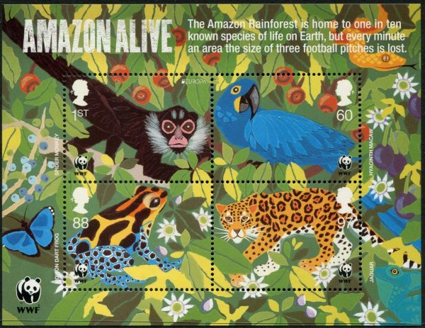 GREAT BRITAIN - 2011 'WWF - AMAZON ALIVE' Miniature Sheet MNH [D4084}