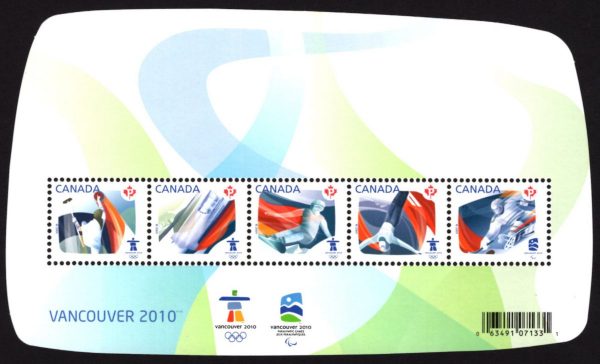CANADA - 2009 'VANCOUVER WINTER OLYMPICS - Sports' Miniature Sheet MNH [D4585]