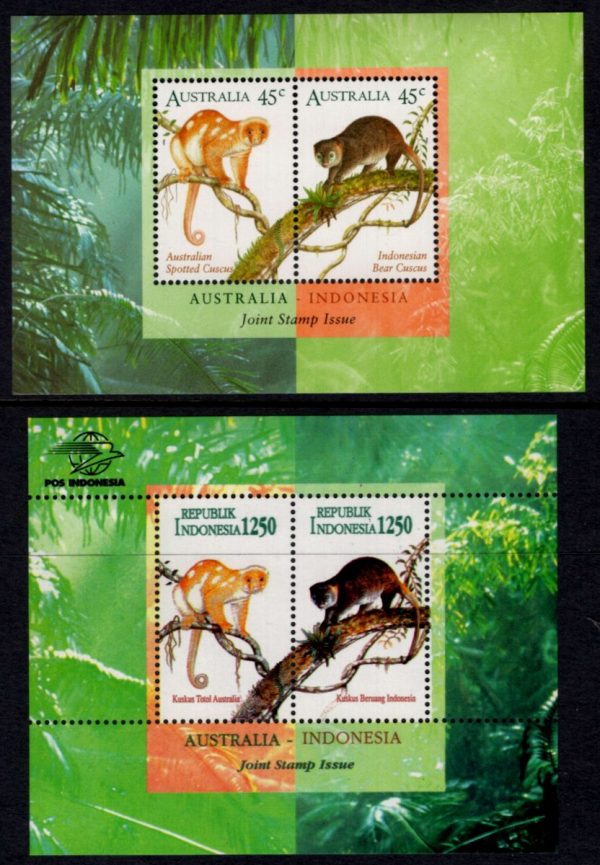 AUSTRALIA - 1996 'JOINT ISSUE with INDONESIA' Both Miniature Sheets MNH [E2139]