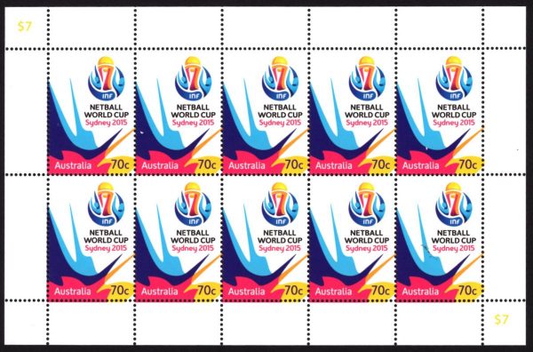 AUSTRALIA - 2015 'NETBALL WORLD CUP' Sheetlet MNH [D4493]
