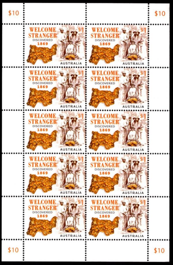 AUSTRALIA - 2019 '150 YEARS of the WELCOME STRANGER' Sheetlet MNH [F0328]