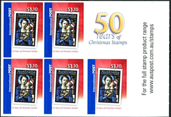 AUSTRALIA - 2007 '50 YEARS OF CHRISTMAS' Self Adhesive Booklet Pane Mint [D4506]