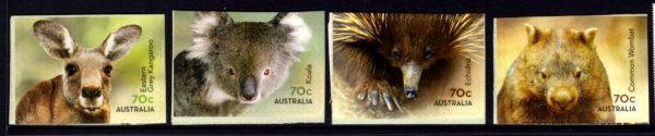 AUSTRALIA - 2015 'NATIVE ANIMALS' Self Adhesive Set of 4 Mint [D4560]