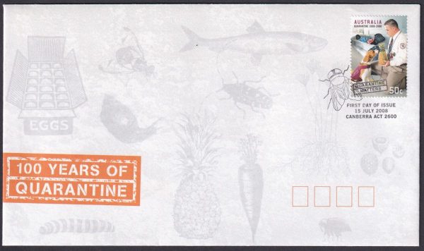 AUSTRALIA - 2008 '100 YEARS OF QUARANTINE' First Day Cover [D6733]