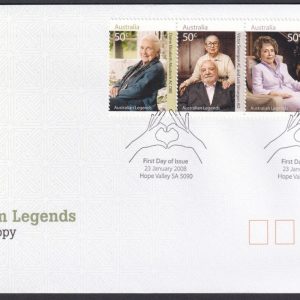 AUSTRALIA - 2008 'LEGENDS OF PHILANTHROPY' First Day Cover [D6730]