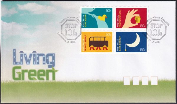 AUSTRALIA - 2008 'LIVING GREEN' First Day Cover [D6729]