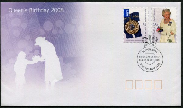 AUSTRALIA - 2008 'QUEEN'S BIRTHDAY' First Day Cover [E1124]