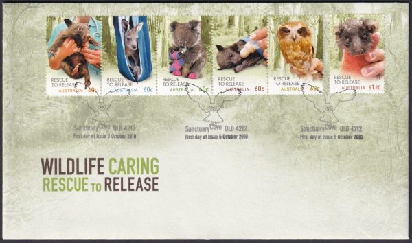 AUSTRALIA - 2010 'WILDLIFE CARING - Rescue to Release' First Day Cover [D6753]