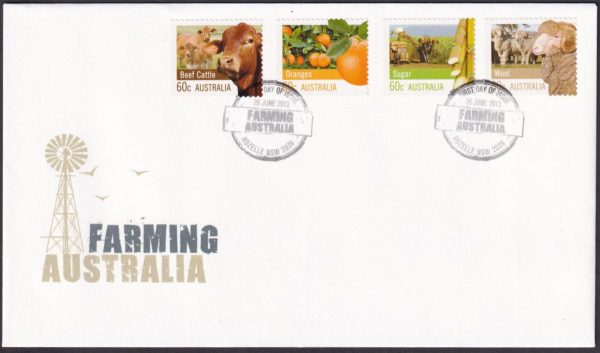 AUSTRALIA - 2012 'FARMING AUSTRALIA' First Day Cover [E5746]