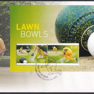 AUSTRALIA - 2012 'LAWN BOWLS' Miniature Sheet First Day Cover [D7020]