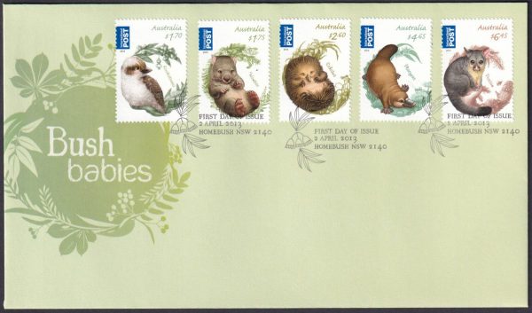 AUSTRALIA - 2013 'BUSH BABIES' First Day Cover [D6768]