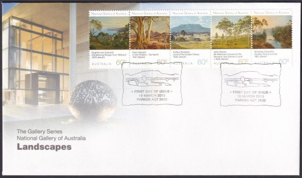 AUSTRALIA - 2013 'GALLERY SERIES - Landscapes' First Day Cover [E1458]