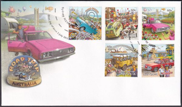 AUSTRALIA - 2013 'ROAD TRIP' First Day Cover [D6785]