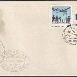 AUSTRALIA - 2014 '100th ANNIVERSARY of 1st AIR MAIL' First Day Cover [D6803]