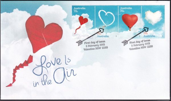 AUSTRALIA - 2015 'LOVE IS IN THE AIR' First Day Cover [D6917]