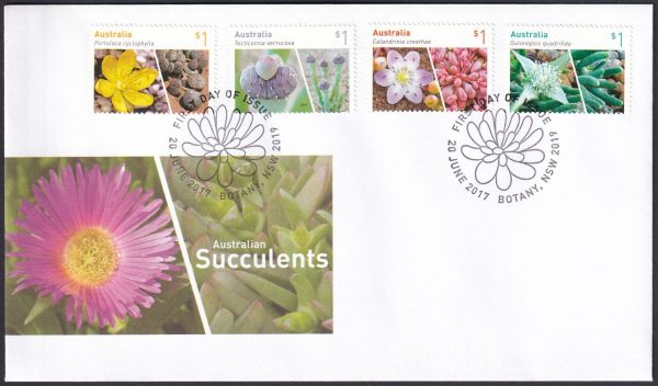 AUSTRALIA - 2017 'SUCCULENTS' First Day Cover [E4746]