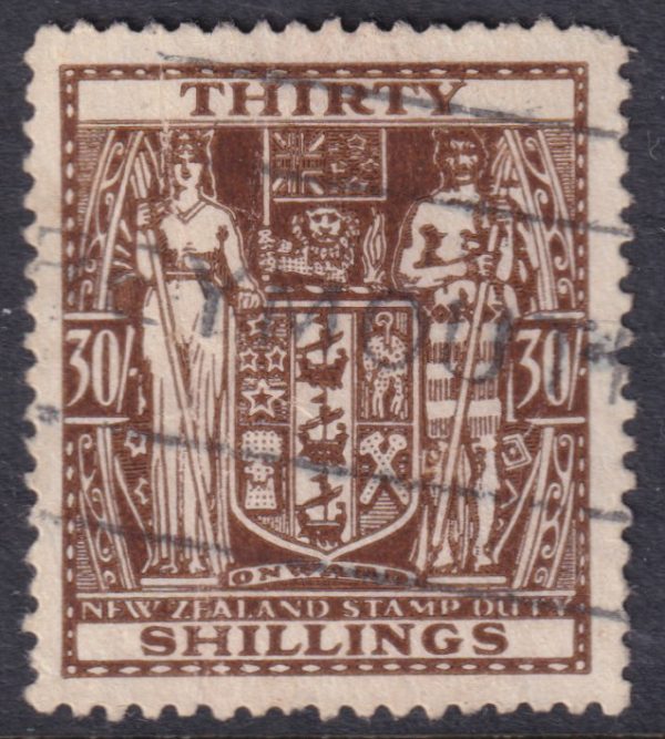 NEW ZEALAND - 1946 30/- BROWN SG F205 GU Cv £190 [D6846]