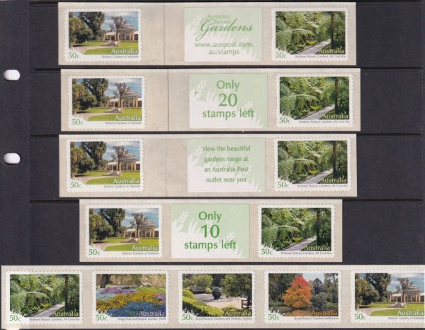 AUSTRALIA - 2007 'BOTANIC GARDENS' Self Adhesive Collector Set Mint [E3377]