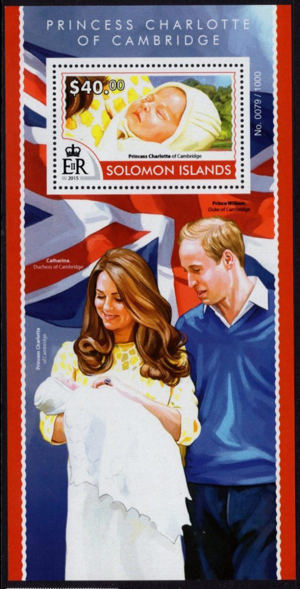 SOLOMON ISLANDS - 2016 'THE BIRTH OF PRINCESS CHARLOTTE' Miniature Sheet MNH [D6646]