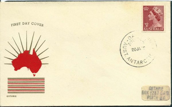 AUSTRALIA - 1958 ANTARCTICA 'Davis Base' on GUTHRIE Cover [A1312]