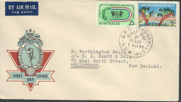 AUSTRALIA - 1962 QE2 'BRITISH EMPIRE GAMES' First Day Cover [A2623]