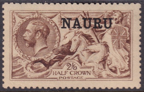 NAURU - 1916 2/6d YELLOW-BROWN De La Rue Printing SG 20 MH Cv £70 [D7353]