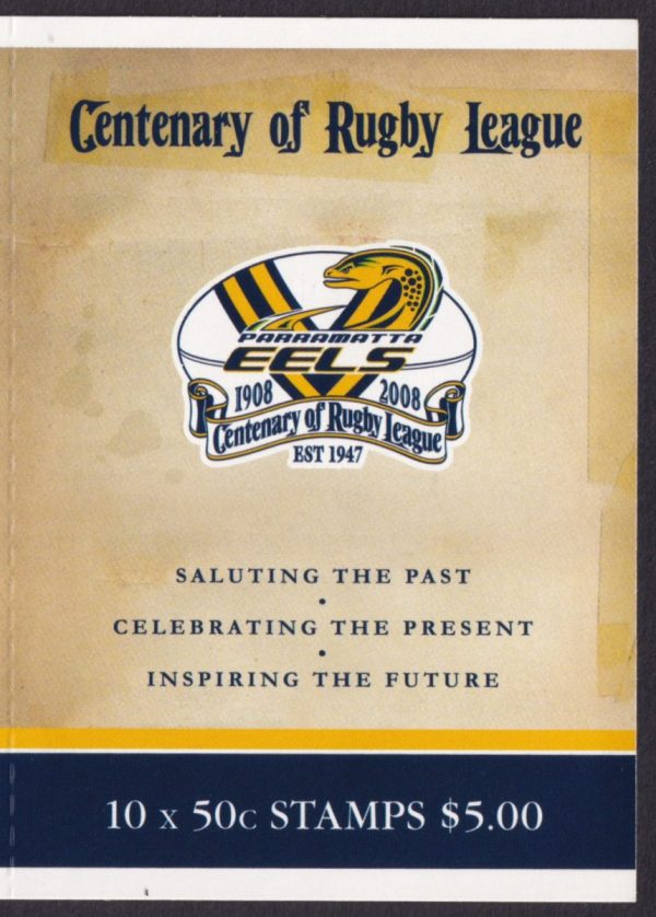 AUSTRALIA - 2008 'CENTENARY RUGBY LEAGUE - Eels' Self Adhesive Booklet Mint [D7455]