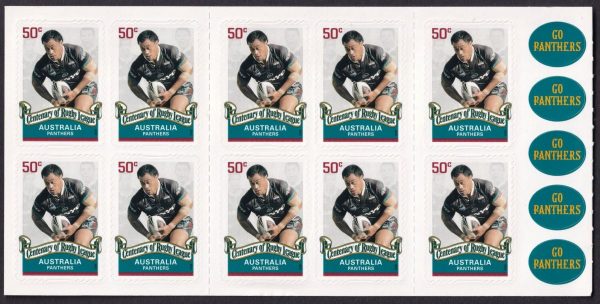 AUSTRALIA - 2008 'CENTENARY RUGBY LEAGUE - Panthers' Self Adhesive Booklet Mint [D7452]