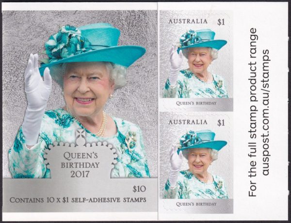 AUSTRALIA - 2017 'QEII BIRTHDAY' Self Adhesive Booklet Mint [D7651]