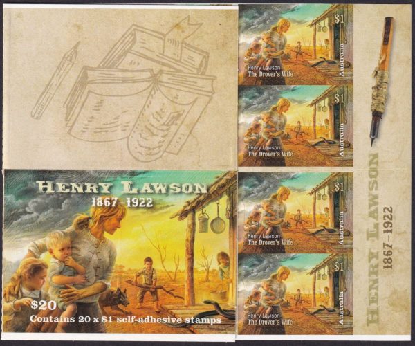 AUSTRALIA - 2017 'HENRY LAWSON' Self Adhesive Booklet Mint [D7657]