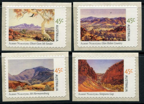 AUSTRALIA - 2002 'ALBERT NAMATJIRA PAINTINGS' Self Adhesive Set of 4 Mint [E8562]