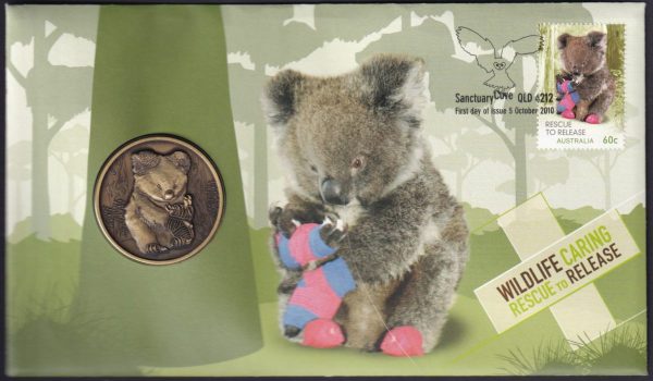 AUSTRALIA - 2010 'WILDLIFE CARING - Resue to Release' Medallion Ltd Issue [E2267]