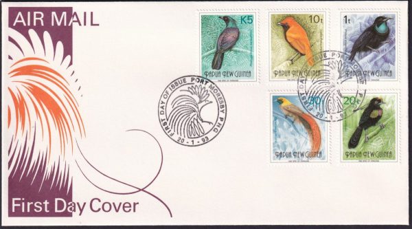 PAPUA NEW GUINEA - 1993 Birds of Paradise FDC SG 636//49 FU Cv $10+ [D7585]