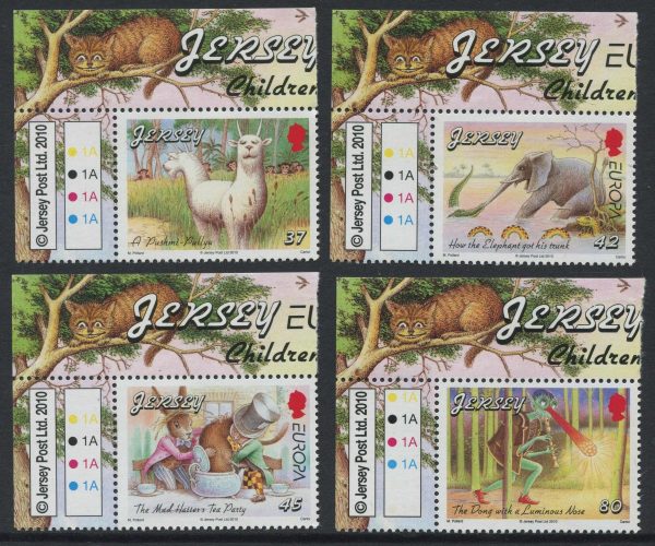 JERSEY- 2010 'CHILDREN'S BOOKS' Set of 4 Corners MNH [C3333]